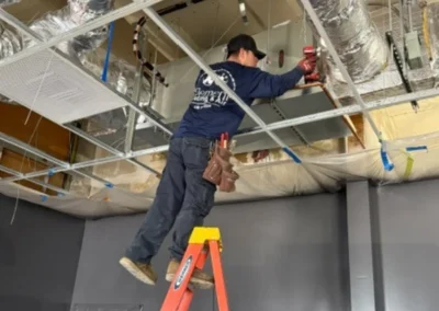 working on the repair work